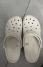卡駱馳（CROCS）洞洞鞋貝雅男鞋女鞋輕便耐磨一腳蹬拖鞋休閑鞋|10126 白-100 36 /37(220mm) 曬單實(shí)拍圖