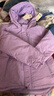 戴維貝拉（DAVE＆BELLA）加厚保暖連帽女童棉服男童棉衣外套兒童冬裝幼兒小童冬天外出棉襖 極光紫DB16285-A 140 cm（建議身高130-140cm） 曬單實(shí)拍圖