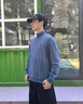 哈吉斯（HAZZYS）男裝 秋款休閑上衣簡(jiǎn)約立領(lǐng)長(cháng)袖衛衣男ABTZE0BDF33 藍色BL XL (180/100A 50) 曬單實(shí)拍圖