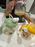 貝親兒童牛奶杯1-3歲寶寶喝水喝奶PPSU直飲奶瓶雙吸管水杯 綠色330mL 曬單實(shí)拍圖
