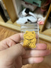 老鳳祥古法銀手鐲素圈999足銀實(shí)心銀鐲子銀飾送女友老婆紀念日生日禮物 #60(約22g) 曬單實(shí)拍圖