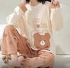 JIOESC睡衣女春秋款2024年新款長(cháng)袖加大碼高級輕奢女士卡通家居服套裝 MY熊【長(cháng)袖+長(cháng)褲】 XL 建議120-140 曬單實(shí)拍圖