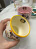 迪士尼可愛(ài)兒童牛奶杯卡通水杯子陶瓷杯咖啡杯冰淇淋杯高顏值 米奇悅樂(lè )杯 曬單實(shí)拍圖