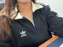 阿迪達斯 （adidas）三葉草男女休閑潮流時(shí)尚撞色運動(dòng)外套上衣JW0110 L碼 曬單實(shí)拍圖