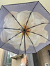 蕉下（beneunder）防紫外線遮陽傘三折雙層黑膠晴雨傘防曬傘BM664花椿 曬單實(shí)拍圖
