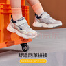江博士學(xué)步鞋運(yùn)動(dòng)鞋秋季女童透氣健康鞋兒童鞋B14243W016灰色28碼 曬單實(shí)拍圖