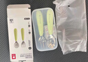 babycare嬰兒勺子兒童餐具叉勺寶寶吃飯勺子不銹鋼刮泥勺果泥勺 原力青 曬單實(shí)拍圖