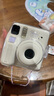 富士 instax miniSE一次成像相機立拍立得旅游mini7+升級版傻瓜照相機七夕節日禮物送禮送女友 白色 官方標配【含手繩+電池+專(zhuān)屬配件盒】 曬單實(shí)拍圖