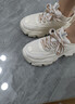 COSMICKISS顯小腳老爹鞋女春松糕單學(xué)生百搭時(shí)尚厚底透氣顯瘦增高港風(fēng)運動(dòng)鞋 米色【38碼】 曬單實(shí)拍圖