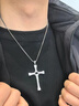 彩萊婭速度與激情十字架吊墜項鏈男士潮流衛衣鏈歐美ins情侶街頭配飾 曬單實(shí)拍圖
