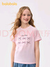 巴拉巴拉童裝兒童短袖t恤女童2025夏裝大童速干甜美上衣208225117007 曬單實(shí)拍圖