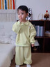 follow me兒童衛衣套裝秋裝2025新款男女寶寶卡通衛衣褲子秋季嬰幼兒衣 奶油黃綠色 73 默認尺碼10 曬單實(shí)拍圖