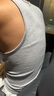 浪莎粗螺紋背心男100%純棉修身薄款夏季跨欄打底汗衫運動(dòng)美式緊身健身 ·【1灰1白】· 純棉粗螺紋 L /170：修身版型建議選大一碼 曬單實(shí)拍圖