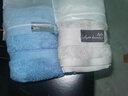橙安琪五星酒店棉毛巾洗澡專(zhuān)用男成人洗臉吸水棉面巾 希爾頓毛巾：貴族灰+貴族藍【加 加厚款100%純棉【五星級酒店品質(zhì) 曬單實(shí)拍圖