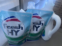 威露士清可新洗衣液檸檬香20.24斤（瓶2L+1L+袋1L*7+消毒液60ml*2）除螨 曬單實(shí)拍圖
