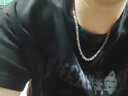 彩萊婭鈦鋼帝王項鏈男士潮流霸氣小眾鎖骨鏈男士冷淡風(fēng)嘻哈古巴鏈項鏈子 鋼色(5MM，60CM) 曬單實(shí)拍圖