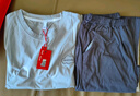 貓人情侶睡衣男純棉抑菌防螨簡(jiǎn)約撞色風(fēng)家居服云霧灰2XL 曬單實(shí)拍圖
