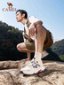 駱駝（CAMEL）登山鞋男戶(hù)外徒步鞋夏季新款網(wǎng)面透氣運動(dòng)休閑鞋子 G14S342157 米白/藍（透網(wǎng)款） 41 曬單實(shí)拍圖