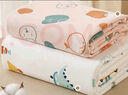 愛(ài)貝迪拉包單新生兒防驚跳睡袋嬰幼兒薄款秋冬包裹巾抱被包被純棉A類(lèi)四季 （雙層）鴨鴨戲水 95cm*95cm 曬單實(shí)拍圖