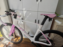 瑞豹SPARK SPORT自行車(chē)公路車(chē)公路自行車(chē)成人公路車(chē)自行車(chē)電子變速 貝殼白粉 PES邁金電變 碳輪 L|身高180-185cm 曬單實(shí)拍圖
