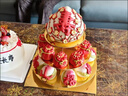 優(yōu)膳坊（YOUSHANFANG）壽桃饅頭送老人生日蛋糕花餑餑長(cháng)輩80過(guò)壽祝賀大壽包多層花饃禮物 三層福袋壽桃 (1大16小)1700g 曬單實(shí)拍圖