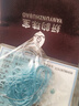 妍韻珠寶奢藏級綠松石單珠散珠 原礦鏡面高瓷圓珠水晶配珠 5-6mm  曬單實(shí)拍圖