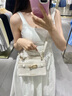 CinvaiKrose【葉一茜同款】凱莉包包女款2025年手提斜挎包生日七夕情人節(jié)禮物 奶油白【送女友老婆女生禮物走心】 曬單實(shí)拍圖