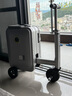 Airwheel愛爾威電動(dòng)行李箱可騎行拉桿箱可坐可代步鋁框箱包20英寸登機(jī)箱 曬單實(shí)拍圖