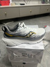 Saucony【彭于晏同款】索康尼向?qū)?7減震支撐跑鞋男夏季新款輕便運動鞋男 白黑500【深圳城市款】 40.5 曬單實拍圖