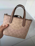 蔻馳（COACH）【官方授權(quán)店】女士city15小號單肩斜挎包托特包送女友禮物 CW032SVPWH淺卡其豆沙粉 曬單實拍圖