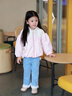 班喜迪女童外套寶寶棉服秋冬裝2025新款兒童冬季洋氣公主連帽上衣小童裝 粉色 90 曬單實(shí)拍圖