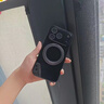 丁域適用蘋(píng)果17promax手機殼新款防摔超薄iphone16pro全包鏡頭帶膜15磁吸充電支架air簡(jiǎn)約情侶保護套 黑色+支架 蘋(píng)果 17 Pro Max 曬單實(shí)拍圖