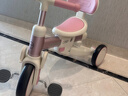 貝趣兒童三輪車自行車1-3-6歲腳踏車寶寶平衡車嬰兒幼兒2歲小孩童車 洛珊粉【燈光音樂+防側(cè)翻】 滑步滑行車生日六一兒童節(jié)禮物 曬單實拍圖