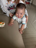 babylove【清倉(cāng)】嬰兒連體衣男女寶寶夏季薄款外出服休閑運(yùn)動(dòng)短爬短袖哈衣 雪山白 90cm 曬單實(shí)拍圖