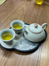 唐豐米黃汝窯泡茶壺茶杯功夫茶具小套裝家用高檔陶瓷辦公室專(zhuān)用泡茶器 汝韻素心石瓢壺(米黃) 曬單實(shí)拍圖