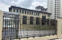鋅鋼圍墻圍欄工廠小區(qū)鋁合金鐵藝外墻工廠隔離學(xué)校防護(hù)欄桿柵欄 三橫桿 曬單實(shí)拍圖