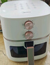 美的（Midea）空氣炸鍋不用翻面可視大容量家用全自動烤箱多功能不粘易洗觸控微蒸汽嫩烤免翻面炸烤一體 KZE5089【雙旋鈕控溫時丨免翻面】 5L 曬單實拍圖