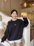 冶芷三條杠蝴蝶結(jié)黑色衛(wèi)衣女2025秋季新款韓系長(zhǎng)袖上衣 三條杠蝴蝶結(jié)黑色衛(wèi)衣 M 曬單實(shí)拍圖