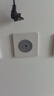 德力西（DELIXI）開(kāi)關(guān)插座806免噴涂啞光磨砂大板穿線(xiàn)孔面板漢玉白 曬單實(shí)拍圖