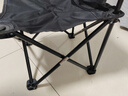 米客喵戶(hù)外折疊椅靠背椅 馬扎便攜式板凳釣魚(yú)椅美術(shù)生休閑擺攤露營(yíng)桌椅 黑色【大號】-配收納袋 曬單實(shí)拍圖