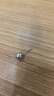 南珠宮真多麻海水珍珠耳釘925銀鑲嵌厘珠耳釘女款 銀色針 7-8mm 曬單實(shí)拍圖