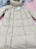 波司登（BOSIDENG）【反季】羽絨服新國標90絨女長(cháng)款過(guò)膝廓形顯瘦自由舒適保暖外套 香檳米7230 M 165/88A 體重約120-140斤 曬單實(shí)拍圖