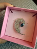 施華洛世奇（SWAROVSKI）IDYLLIA優(yōu)雅羽毛情侶男女同款胸針飾品七夕生日禮物女5730360 曬單實拍圖