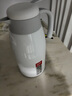 炊大皇 保溫壺 2.2L304不銹鋼內(nèi)膽熱水瓶家用保溫瓶暖水壺【優(yōu)雅白】 曬單實(shí)拍圖