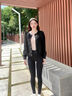 班尼路毛衣女針織開(kāi)衫外套女裝秋冬季新款小香風(fēng)外搭潮流上衣服保暖小衫 黑#純色 【柔軟親膚】 S 曬單實(shí)拍圖