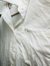 茵曼純棉條紋繡花袖口襯衫2025冬季女裝新款落肩長(cháng)袖上衣 本白 S 曬單實(shí)拍圖