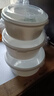 安買微波爐飯盒專用加熱容器微波爐碗冰箱收納盒水果盒 三件套S1000 曬單實拍圖