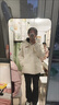鴨鴨（YAYA）時空道宇系列三防羽絨服情侶男女短款冬季新款泡芙加厚面包服外套 月光白色 M (建議110-130斤) 曬單實拍圖