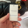 蔻馳（COACH）COACH蔻馳女包新款tabby 26鏈條包羊皮感菱格紋包女士斜挎包38節 黑色金扣(中號) 曬單實(shí)拍圖