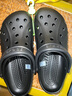 卡駱馳（CROCS）洞洞鞋貝雅男鞋女鞋輕便耐磨一腳蹬拖鞋休閑鞋|10126 黑色-001 41 /42(260mm) 曬單實(shí)拍圖